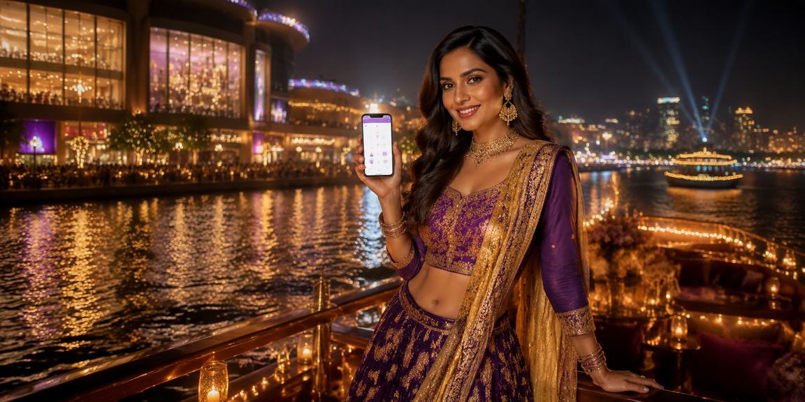Users enjoying mobile payments at Delhi night market