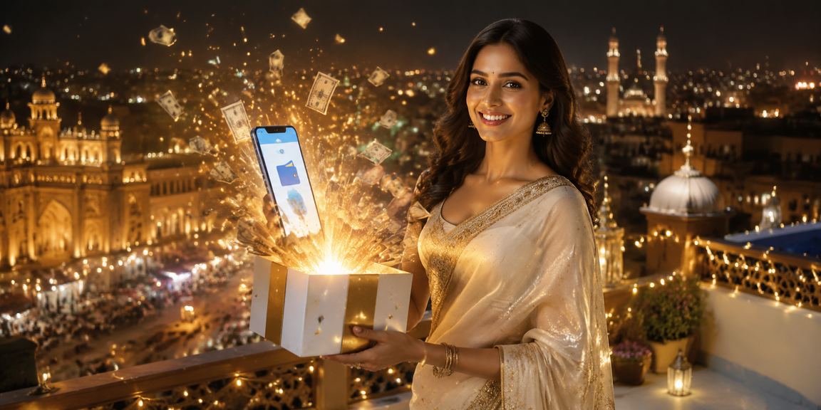 Mobile phone displaying betting app with local payment options in Lucknow